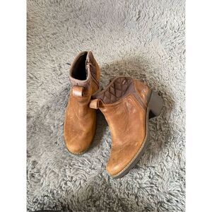 Merrell Boots Womens Chateau II Zip Ankle Bootie Brown‎ Leather 6.5